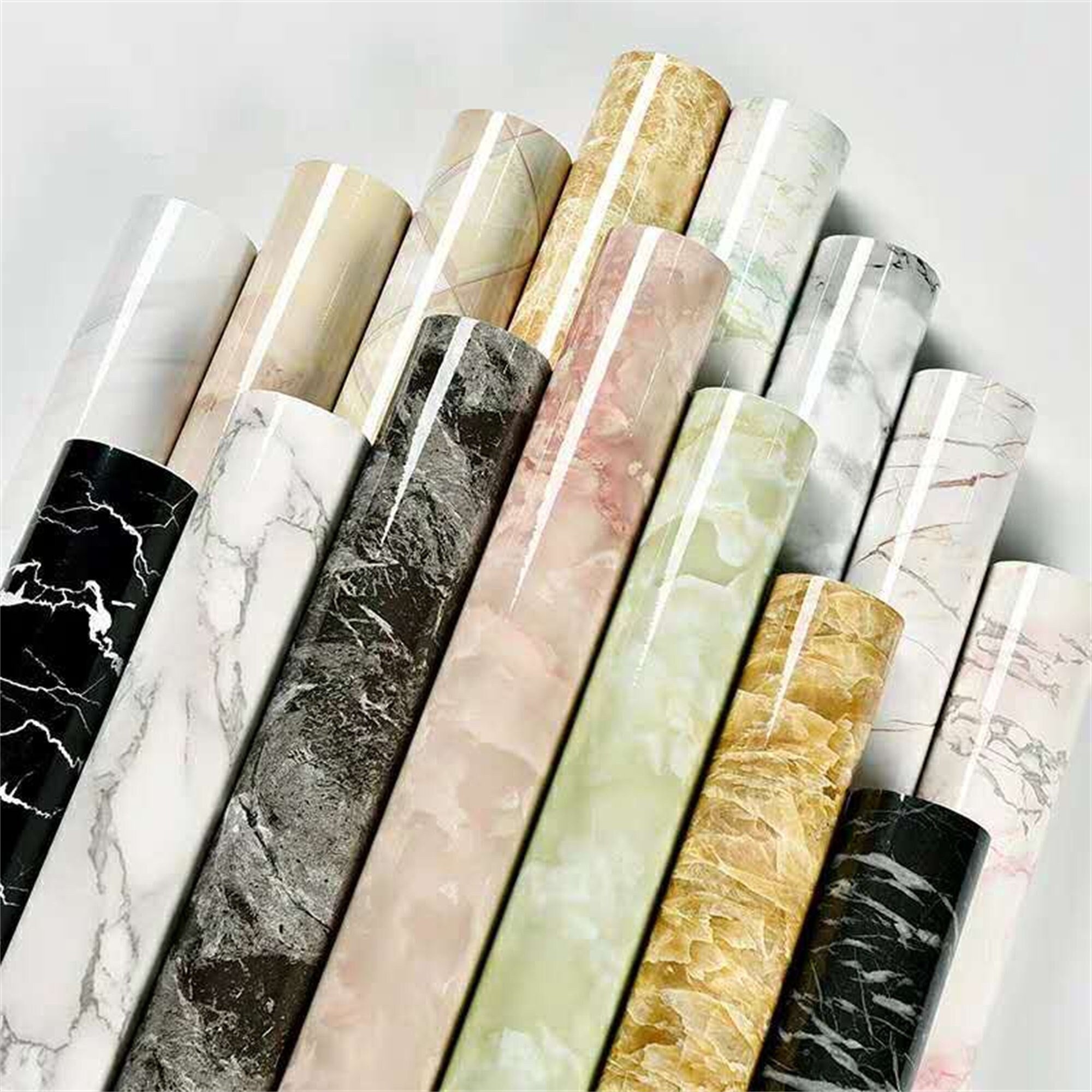 Art3d Self-adhesive Contact Paper Countertops marble, Matt , Waterproof &  Removable Peel and Stick 