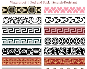 Adesivo per piastrelle in vinile per pareti, pavimenti, scale, paraschizzi da cucina, bagno, autoadesivo, rimovibile, impermeabile, staccabile e attaccabile.