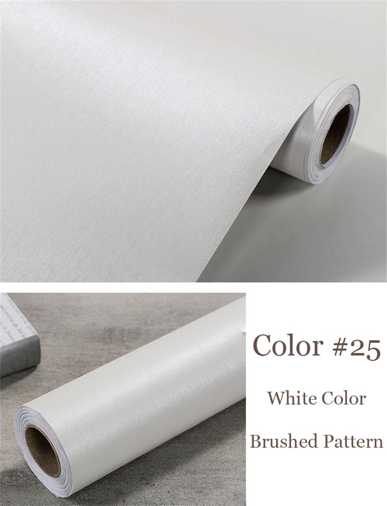 Sticky Back Plastic Self Adhesive Brushed Steel Metallic, Metallic Brushed Sticky Vinyl Fablon, Solid Color Contact Paper, Peel and Stick Wall Sticker, Removable Furniture Decor, Self Adhesive Vinyl Fridge, Waterproof Contact Paper for Countertop Furniture Renovation, Peel and Stick Sticky Back Plastic for Desk, Cabinet, Drewer, Cupboard, Refrigerator, Elevator Decoration, Home Decals