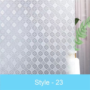 3D Premium Window Privacy Film, Static Cling Sticker,Anti-UV, No Glue, Peel and Stick, Removable Glass Film, Reusable Glass Sticker Vinyl Film Self Adhesive Decorative Film for Home Kitchen Office Bathroom Bedroom Living Room Dormitory Laundry Room