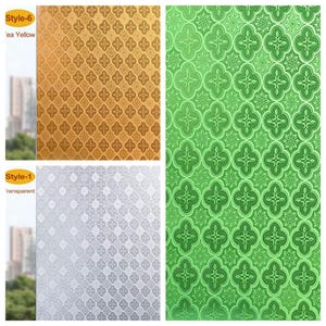 Premium 3D-vensterbeschermingsfolie, statische zelfklevende sticker, anti-uv, geen lijm, afpellen en plakken, zelfklevende decoratieve film voor thuiskeuken, kantoor