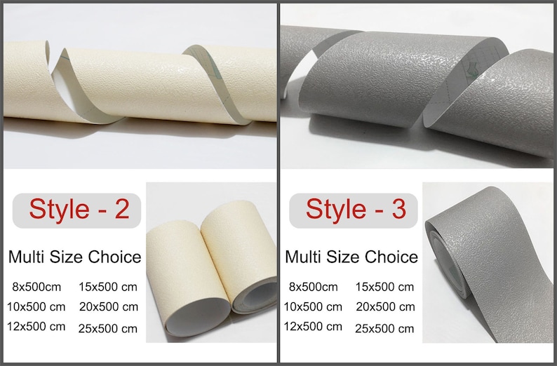 Peel and Stick PVC Self-Adhesive Wallpaper Border Board Trim Moulding Sticker,Wood Grain Wall Border Sticker Vinyl Decal Film for Home Tiles image 7