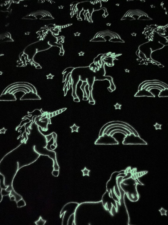 Pink Glow in the Dark Unicorn Blanket Etsy Canada