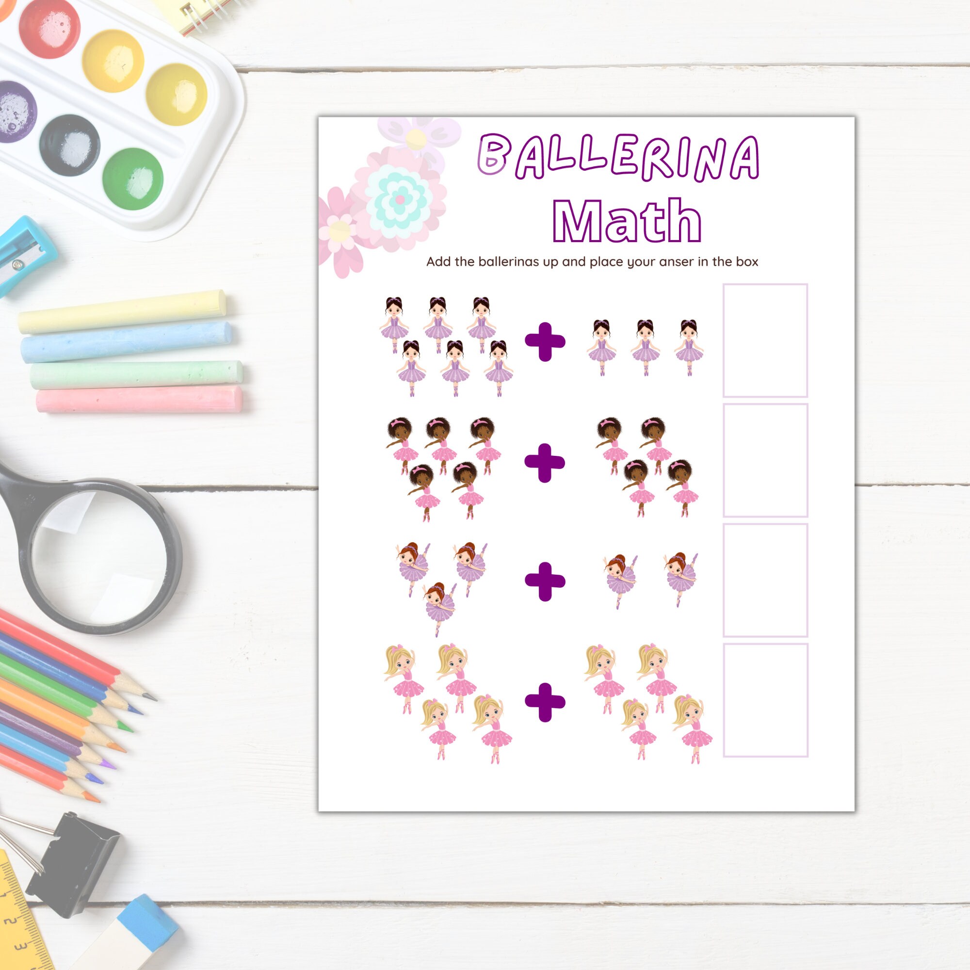 Ballerina Printable Activity Book - PDF Download: Connect the Dots ...