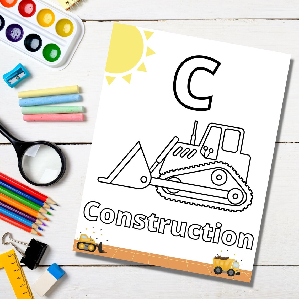 Construction Printable Activity Book - PDF Download: Connect the Dots ...