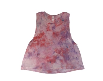Women’s Tie Dye Crop Tank Top- Size large