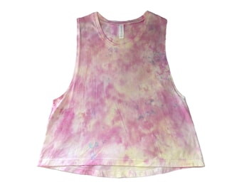 Women’s Crop Tie Dye Tank Top Size-Large