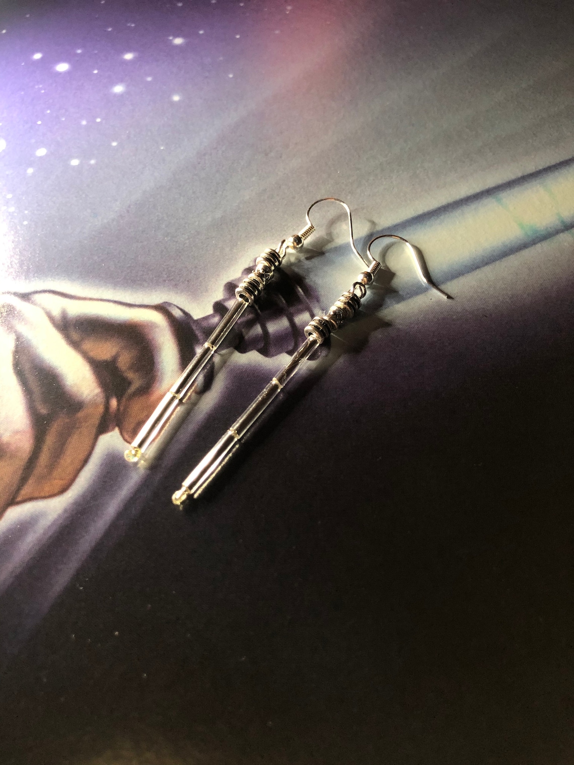 Lightsaber Earrings Star Wars Etsy