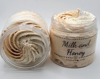 Milk And Honey Whipped Sugar Scrub | Warm | Luxurious
