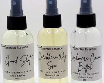 ROOM & LINEN SPRAY, Handmade, Perfume Spray, Air Freshener, Odor Eliminator, Home Fragrance