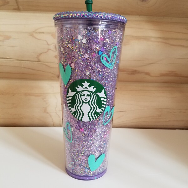 Rhinestone Tumbler Starbucks Etsy
