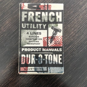 French Paper Company - Promotion de cartes postales en papier Dur-O-Tone (manuels de produits) - Charles S. Anderson Design - BOÎTE UNIQUEMENT