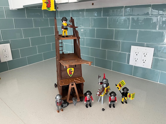 Playmobil 3887 - Siege Attack Tower - Near Complete Set - Etsy