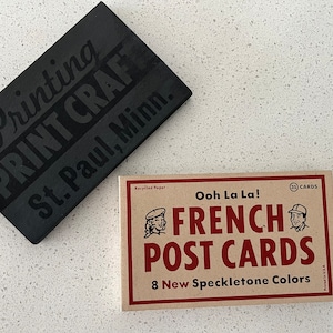 French Paper Company - Promozione cartoline SpeckleTone Paper - Charles S. Anderson Design