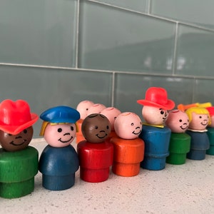 Vintage Fischer-Preis Little People Figuren - Jeweils separat erhältlich.
