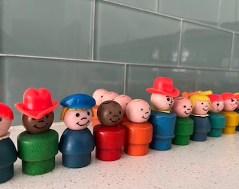 Vintage Fisher Price Little People Figures - Each sold separately.