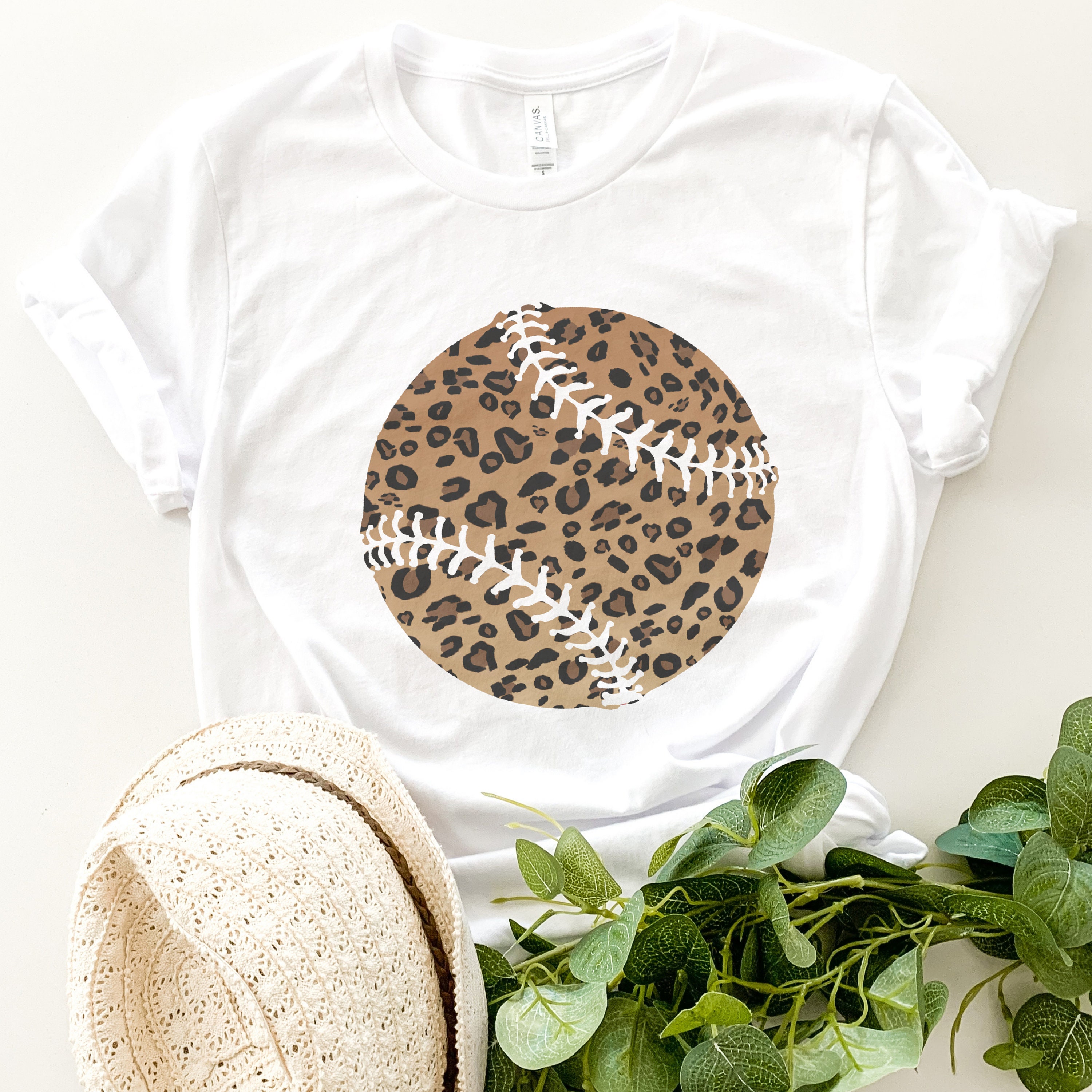 Leopard Print Baseball Shirt for Women 