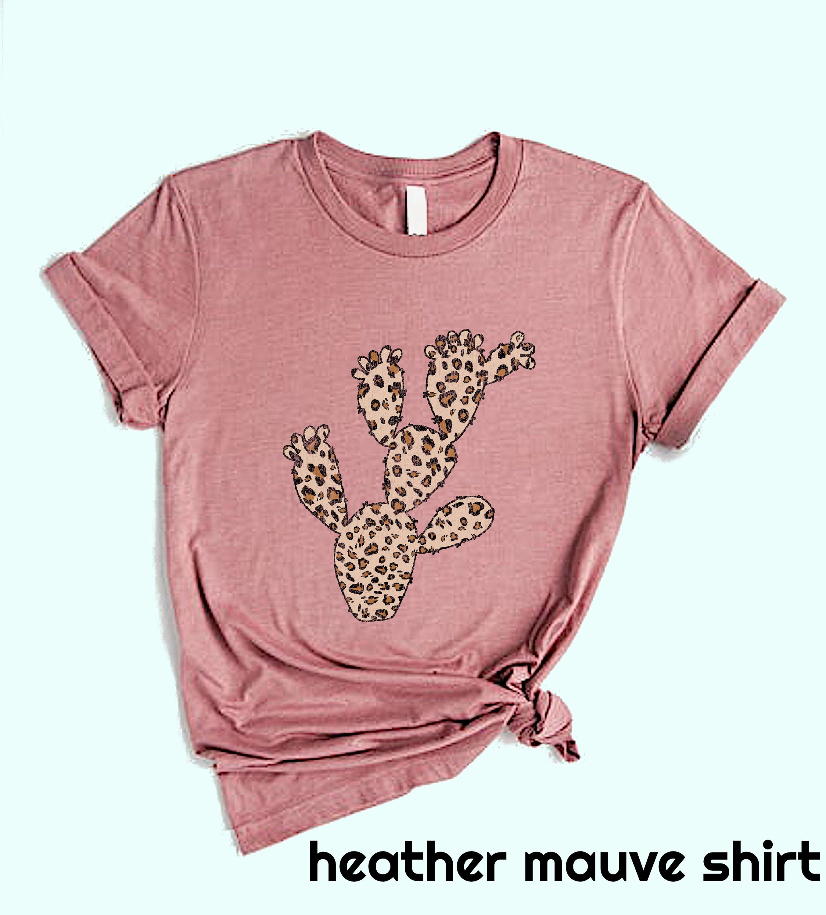 Vintage Cactus Cheetah Print Western Boho Shirt Hand Designed Etsy