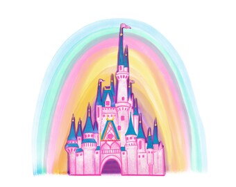 Free Free 164 Disney Castle Rainbow Svg SVG PNG EPS DXF File