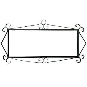 Metall-Fliesenrahmenhalter für Hausschilder, schwarze Wandhalterung für 5 11-cm-Fliesen