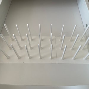 3x Garnrollenhalter für IKEA Alex Kommode für 27 Rollen