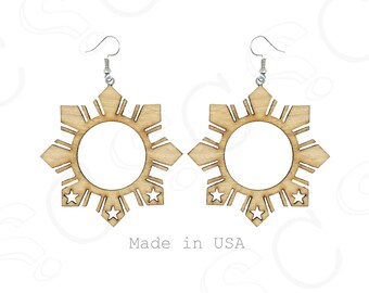 Filipino Sun Dangle Earrings