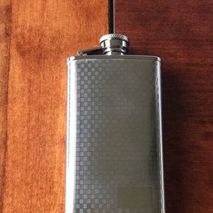 4 Oz designer small flask (1404YX-4), stainless steel