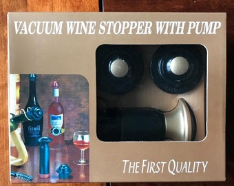 W02 Vacuum Wine Stopper with Pump Giftset