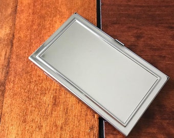 PG017-21 Business Card Holder, Pocket Size,  stainless steel