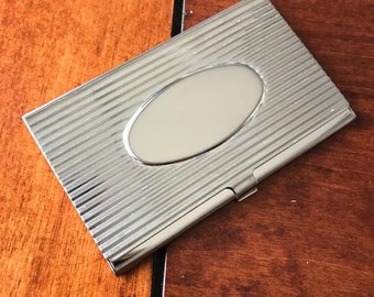 PG017-025A Business Card Holder, Pocket Size,  stainless steel