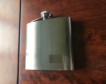 Mesh Design flask, 6 Oz, Stainless Steel, Pocket Size (1006YBX)