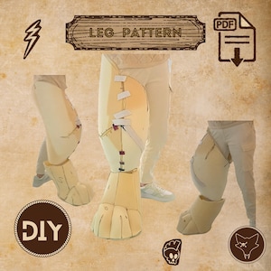 Digitigrade Leg Fursuit Pattern | Cosplay Costume Pattern | PDF Download