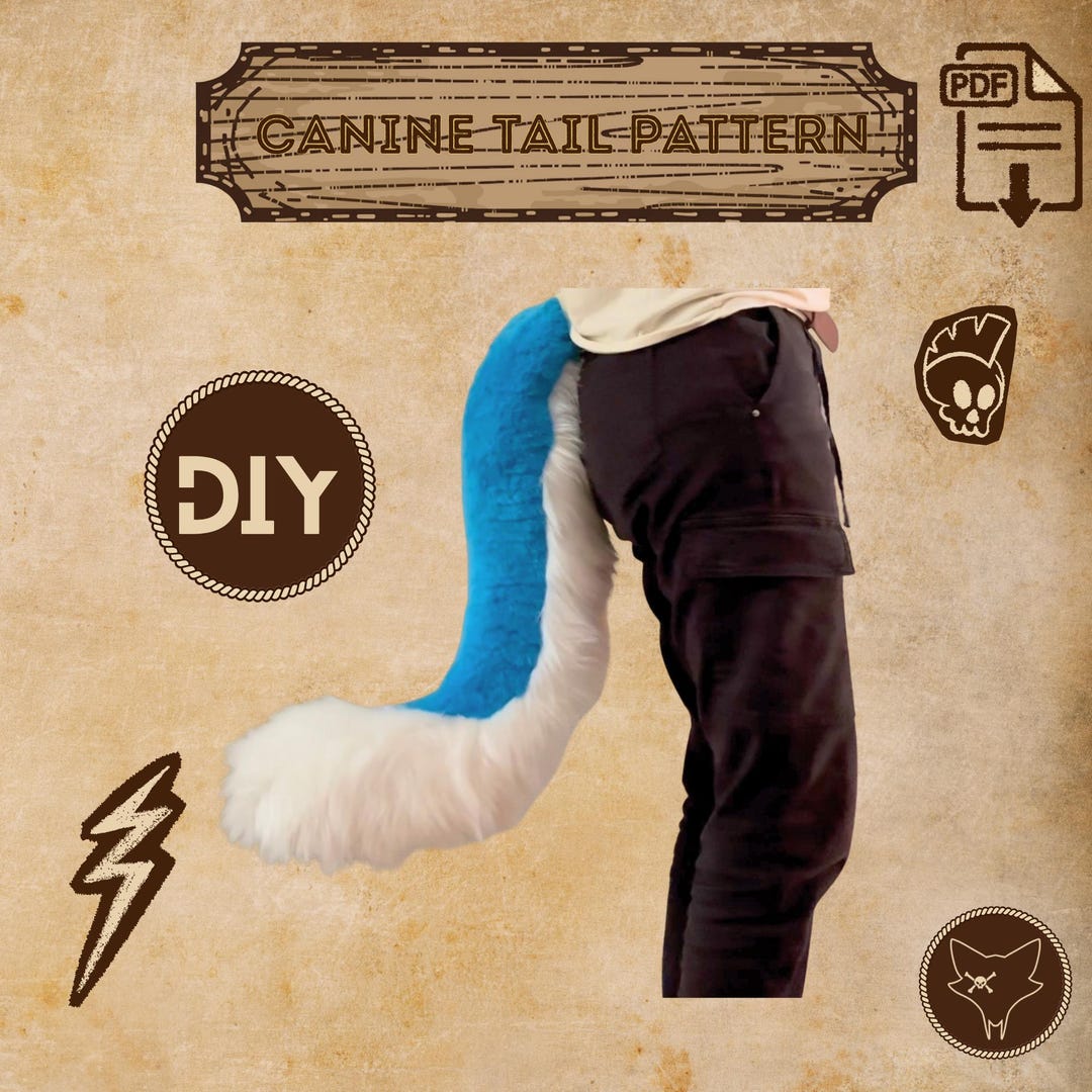 Fursuit Tail Sewing Pattern | Creature Costume Tail | Digital PDF ...