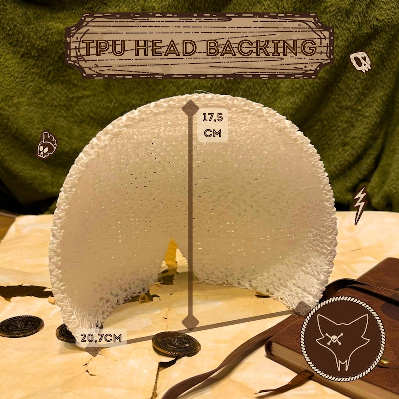3D Printed Flexible TPU Fursuit Head Backing | Lightweight DIY Fursuit ...