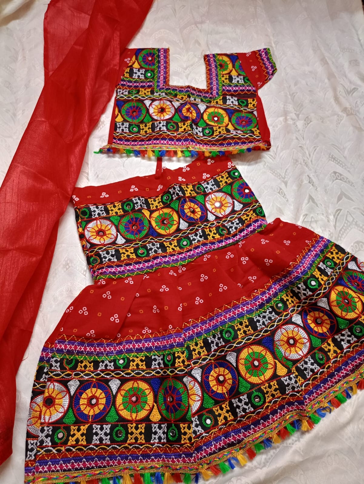 Mustard Navratri Garba Lehenga | Navratri dress, Traditional dresses, Garba  dress