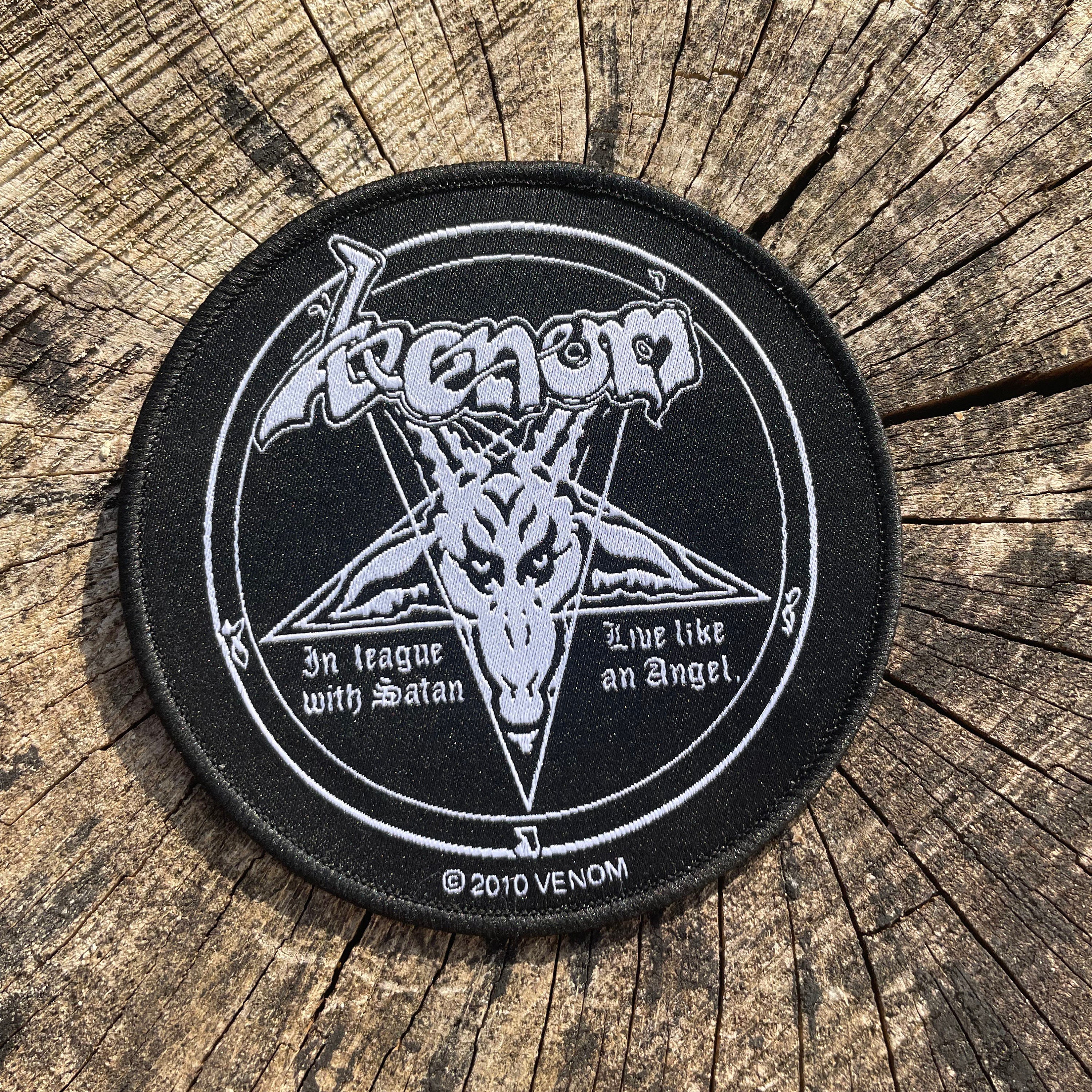 Hell Satanic Goat Embroidered Iron-on / Velcro Sleeve Patch