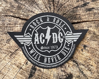 AC/DC - Rock'n Roll Will Never Die Patch - Etsy