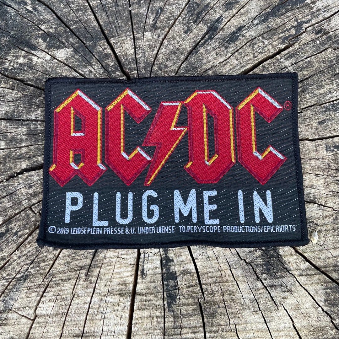 AC/DC - Plug Me in Patch - Etsy