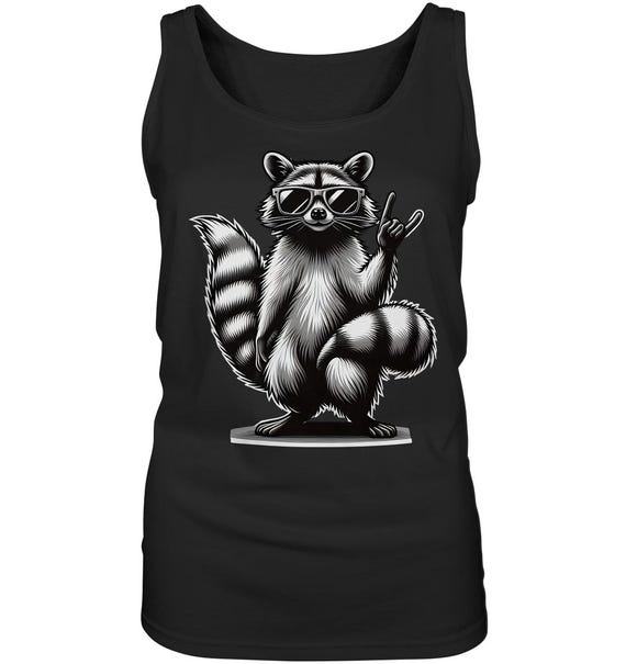 Camiseta de tirantes de mapache para mujer 