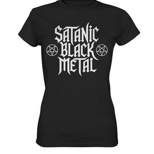 Satanic Black Metal - Pentagram - Ladies Premium T-Shirt