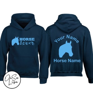 Personalised Horse Riding Hoodie Horse Lover Hoodie Equestrian Gift Personalized Hoodie Pony Club Gift Pink Barn Yard Ride out image 9