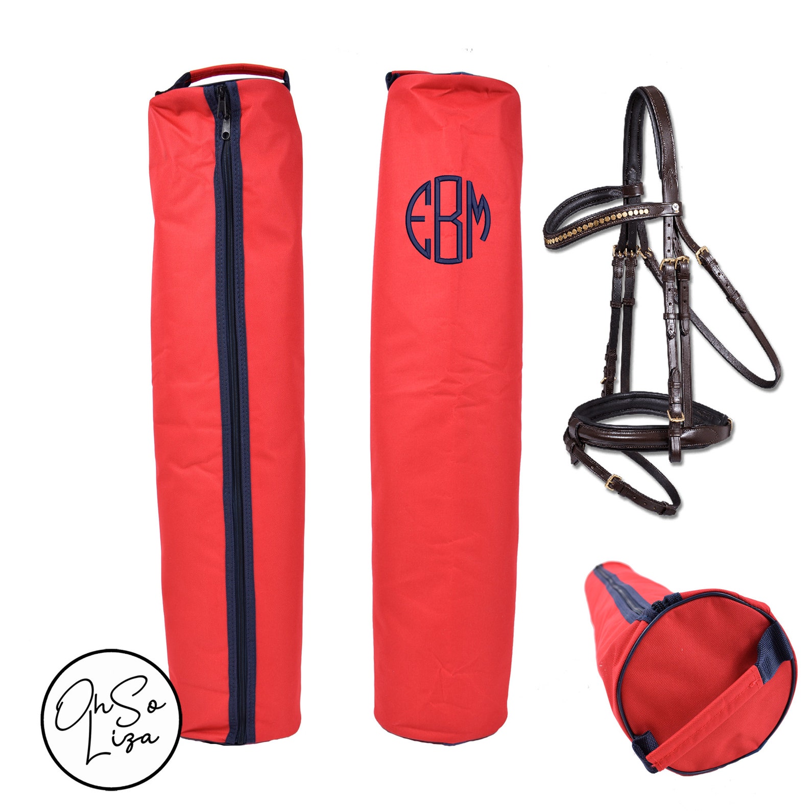 Personalised Horse Bridle Travel Bag Embroidered Monogram Etsy UK