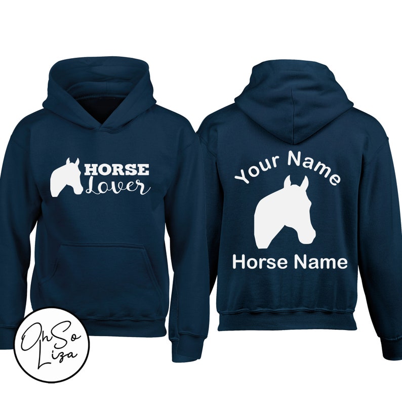 Personalised Horse Riding Hoodie Horse Lover Hoodie Equestrian Gift Personalized Hoodie Pony Club Gift Pink Barn Yard Ride out image 10
