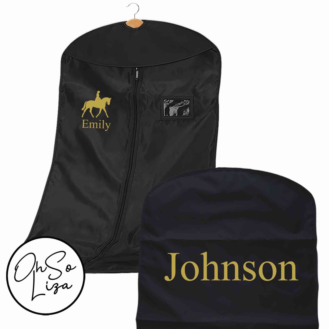 Personalised Horse Garment Bag Perfect Gift for Horse Lover Dressage