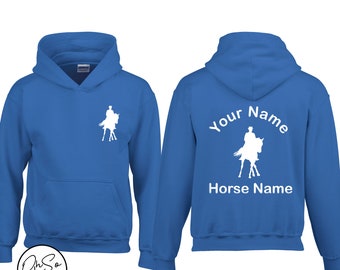 Personalised Horse Riding  Dressage Hoodie - Gifts for Girls -Personalized Hoodie - Equestrian Gift - Personalized Hoodie - Pony Club Gift
