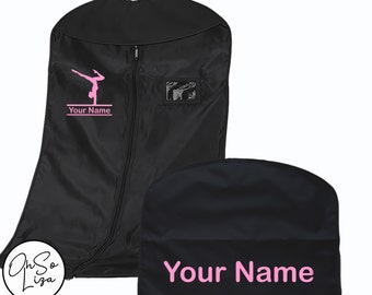 Garment Bag Custom Gymnastics Design - Personalised Costume Bag - Gymnast