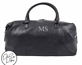 Personalised Weekender Bag Faux Leather 100% Vegan Friendly