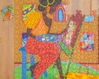 The Painter Puzzle | 500 Pieces | Self-Care Activity | Black Woman Relaxing | African American Puzzle by Lori Saint Rome | Me Time Gift