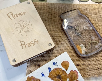 手作りフラワープレス