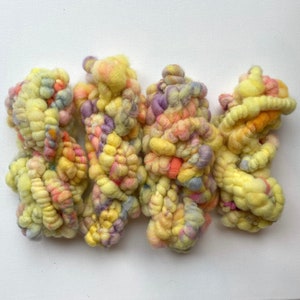 Handspun Art Yarn - Limoncello - Jumbo Coils